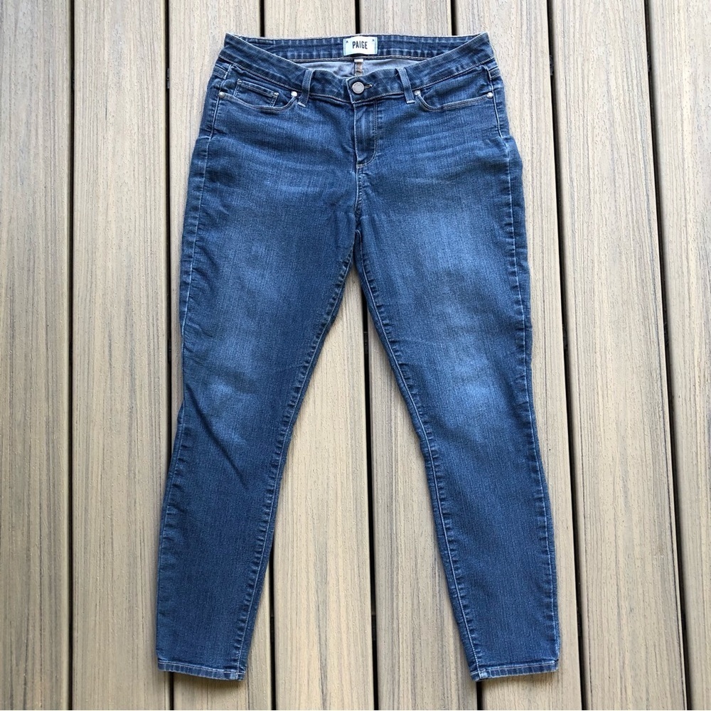 PAIGE Verdugo Ankle Blue Denim Straight Leg Jeans Size 32